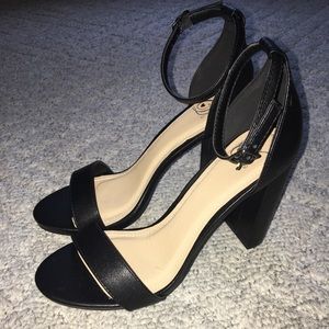 BRAND NEW Black Ankle Strap Heels